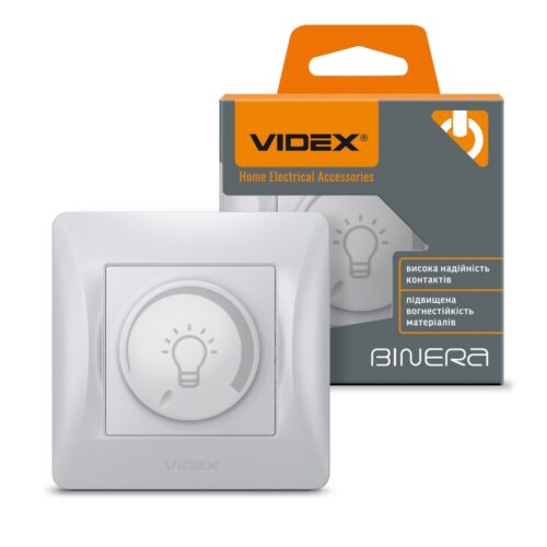 Діммер Videx Binera LED 200Вт срібний шовк VF-BNDML200-SS