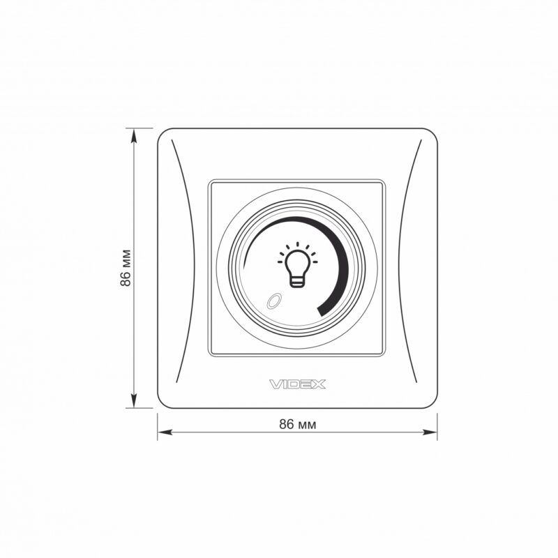 Діммер Videx Binera LED 200Вт срібний шовк VF-BNDML200-SS - Зображення 5