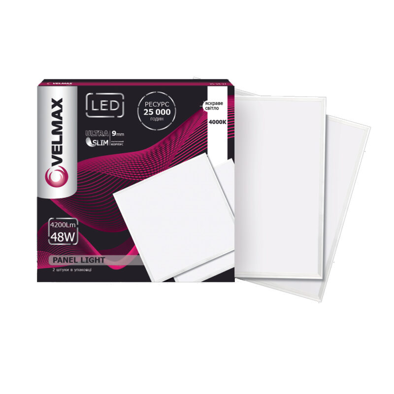 Світлодіодна панель Velmax V-UPS 48W 4000К під стелю Армстронг