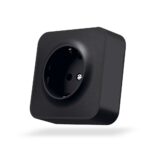Розетка Videx Binera зовнішня одинарна із заземленням чорний графіт IP20