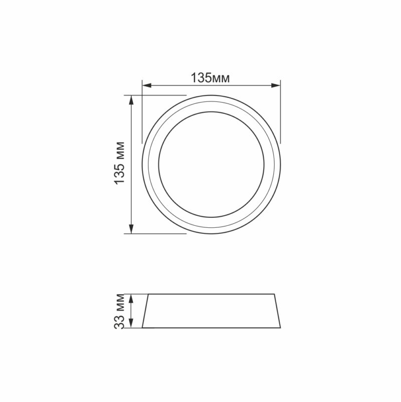 Світильник накладний LED Titanum 12W 5000K круглий TL-BHR20-125 - Зображення 5