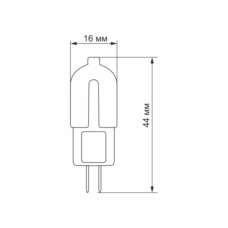 LED лампа VIDEX G4C 12V 2W G4 4100K - Зображення 3