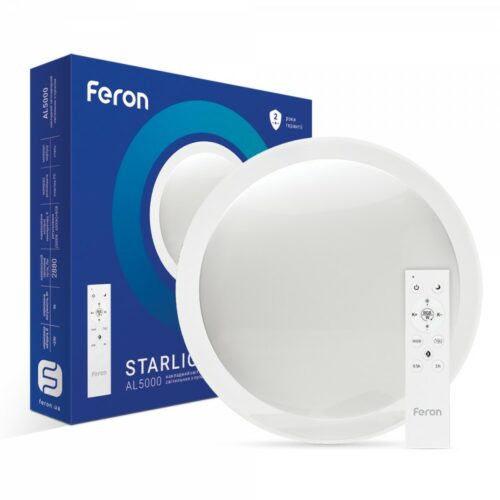 Функціональний круглий LED світильник Feron Starlight AL5000 RGB 36W з пультом керування