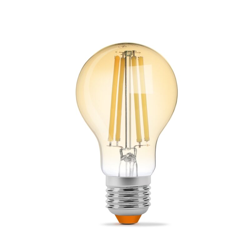Лампа LED 7W 2200K E27 A60FA бронза Filament Videx