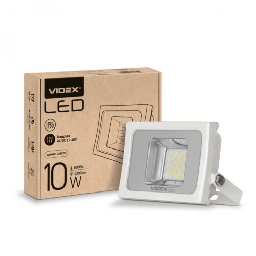 Прожектор LED 10W 5000K 12V білий Premium Videx