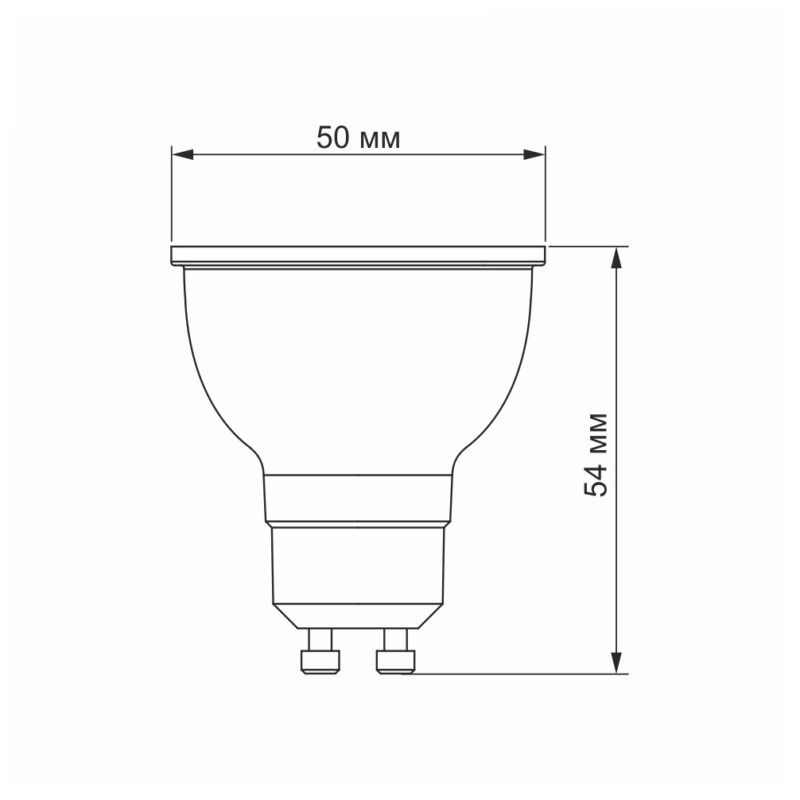 Лампа світлодіодна LED Videx 6W GU10 3000K VL-MR16e-06103 - Зображення 3