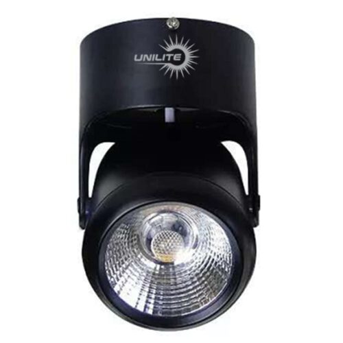 Накладний світлодіодний світильник 15W 4000K поворотний чорний Unilite