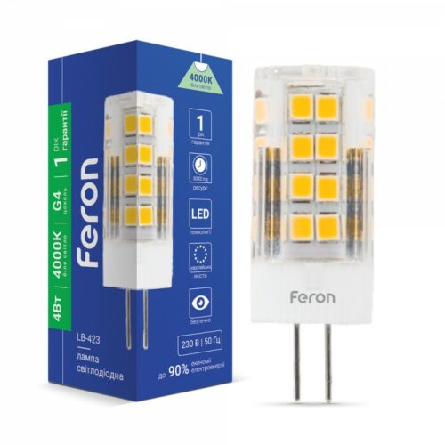 Лампа світлодіодна LED Feron 4W G4 4000K LB-423