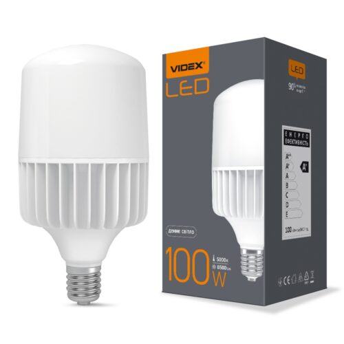Лампа LED 100W 5000K E40 A145 Videx