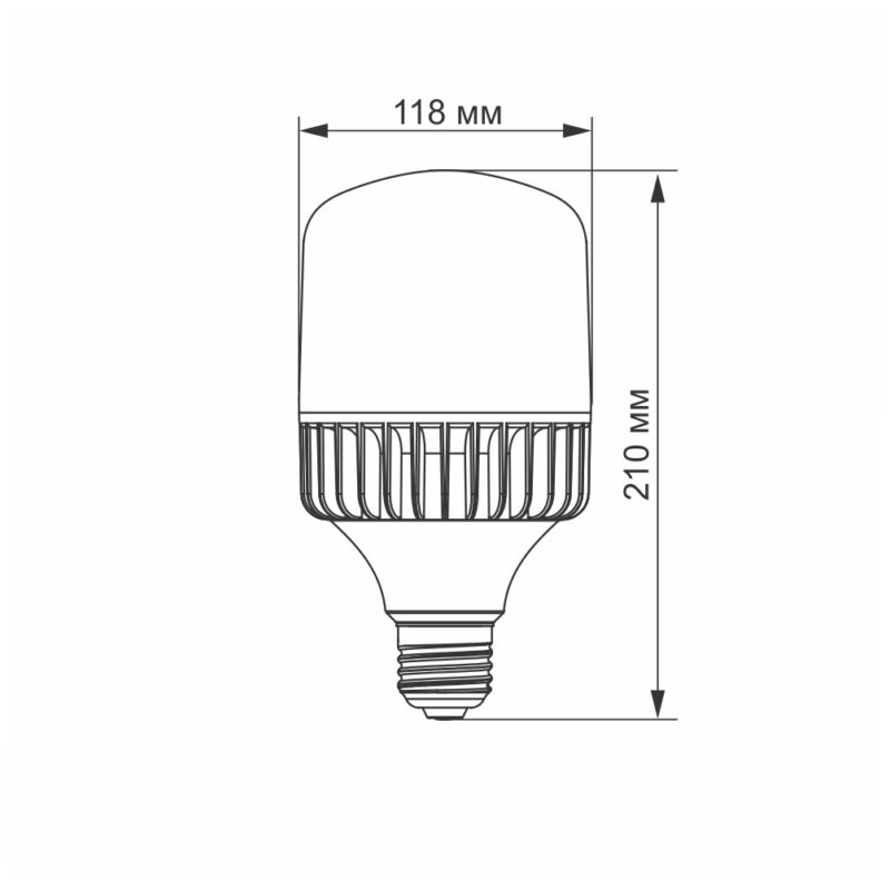Світлодіодна Led лампочка Videx A118 50W біле денне світло 5000K цоколь E27