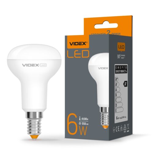 Лампа LED 6W 4100K E14 R50e Videx