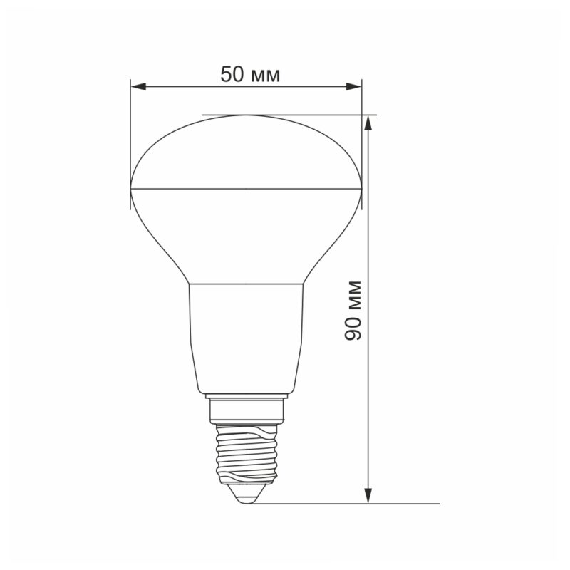 Лампа LED 6W 4100K E14 R50e Videx