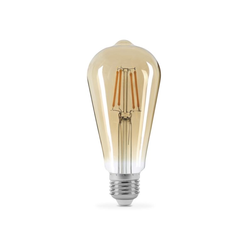 Філаментна світлодіодна лампа LED Titanum 6W E27 2200K ST64 бронза TLFST6406272A