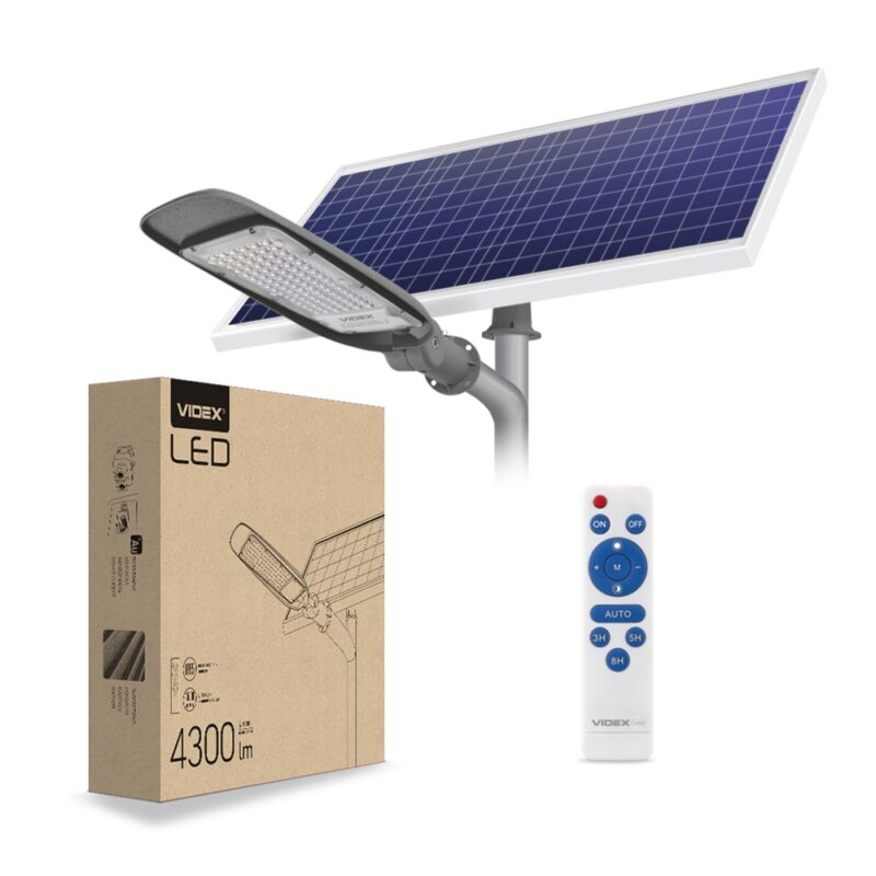 Ліхтар вуличний Videx автономний 60W 5000K VL-SLSO-605