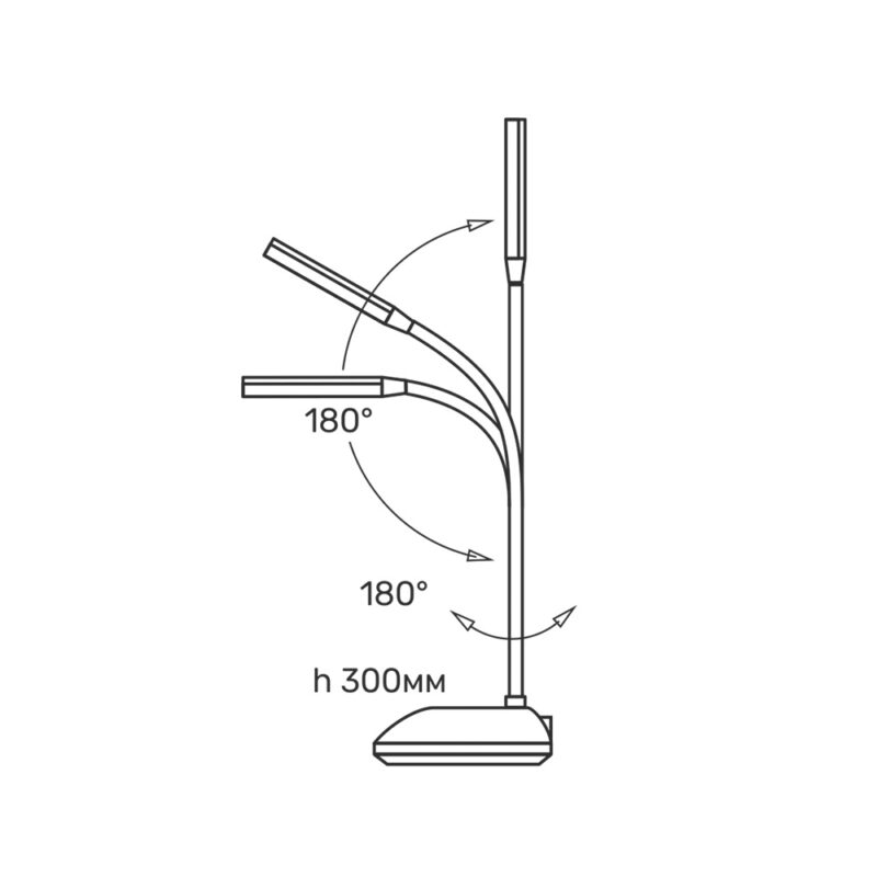 LED лампа настiльна з акумулятором TITANUM TLTF-022G 7W 3000-6500K USB сіра - Зображення 3