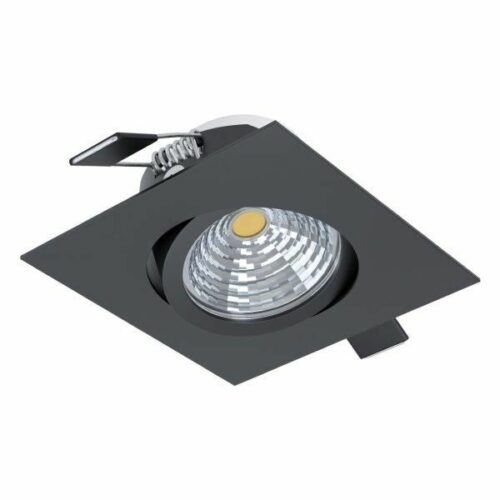Світильник вбудований LED 6W 2700K поворотний з регулюванням яскрасості, чорний 98611 Saliceto Eglo