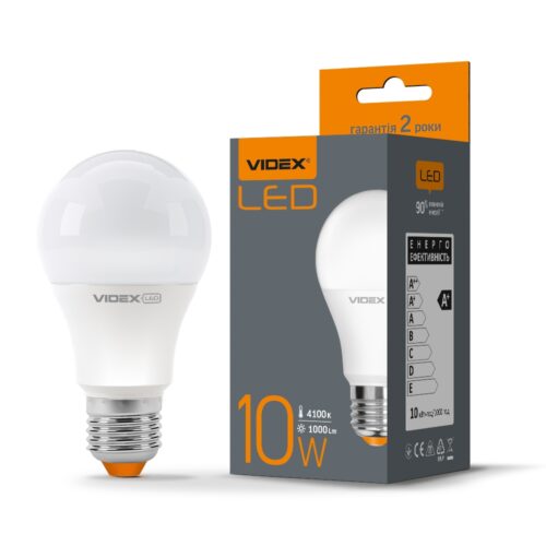Лампа світлодіодна LED Videx 10W E27 4100K VL-A60e-10274