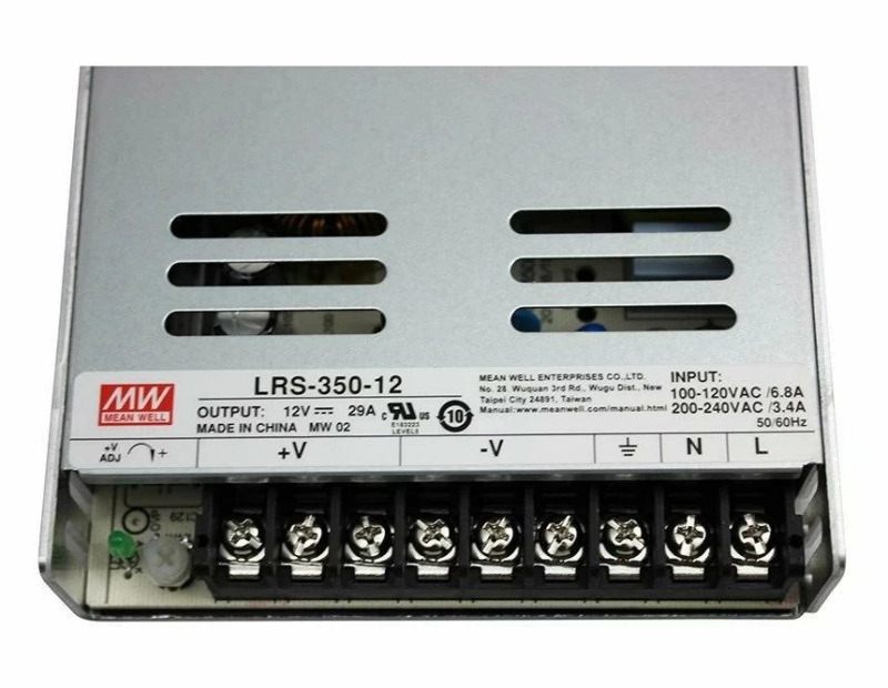 Блок живлення перфорований Mean Well 350Вт 29А AC/DC 12V LRS-350-12 - Зображення 2