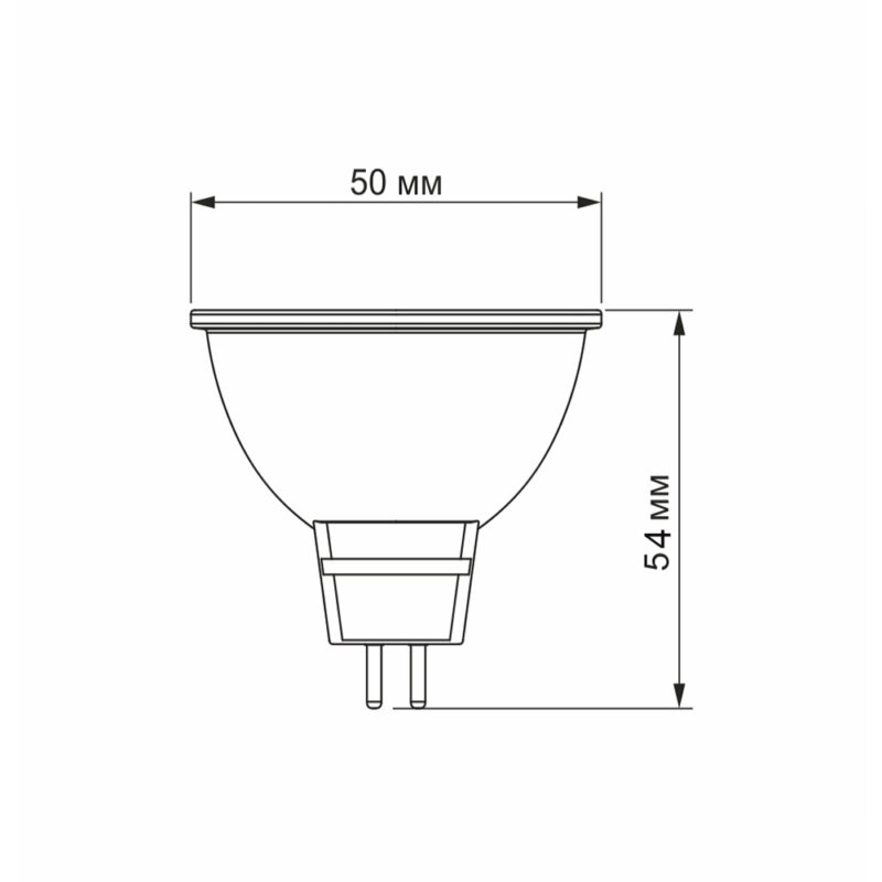 Лампа світлодіодна LED VIDEX 6W GU10 4100K діммерна VL-MR16еD-06104 - Зображення 3