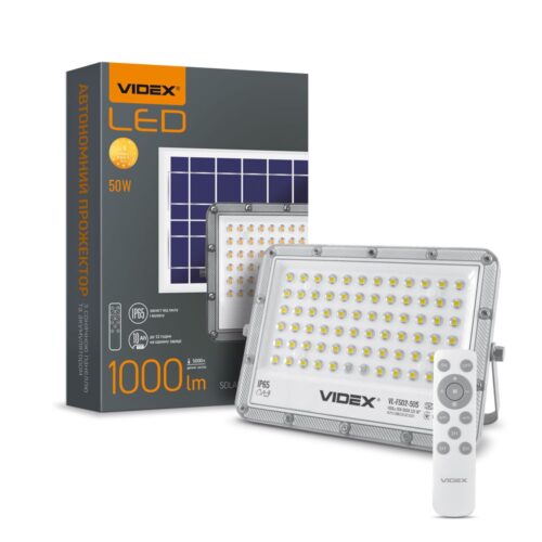 Прожектор автономний LED Videx 1000LM 5000K 3.2V VL-FSO2-505