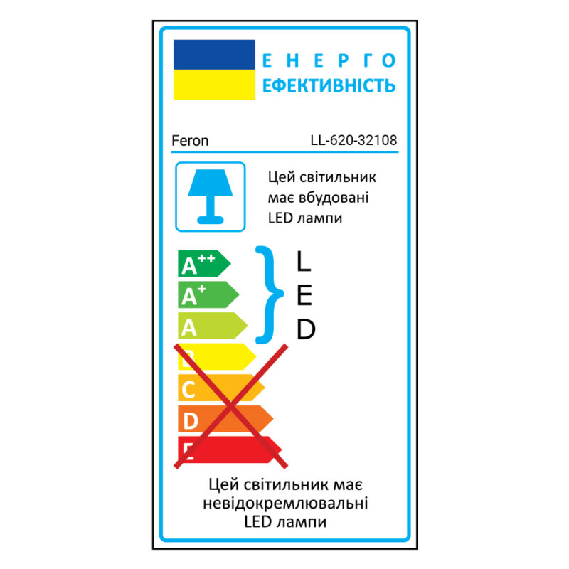 Світлодіодний прожектор Feron LL-620 20Вт 6400K чорний