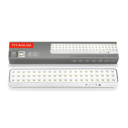 Світильник аварійний LED Titanum 60 LED 6500K TL-EM1108