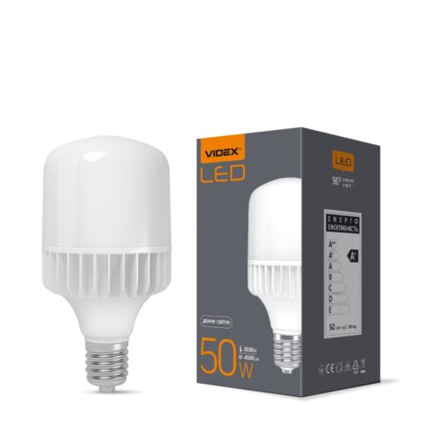 Лампа світлодіодна LED Videx 50W E40 5000K VL-A118-50405