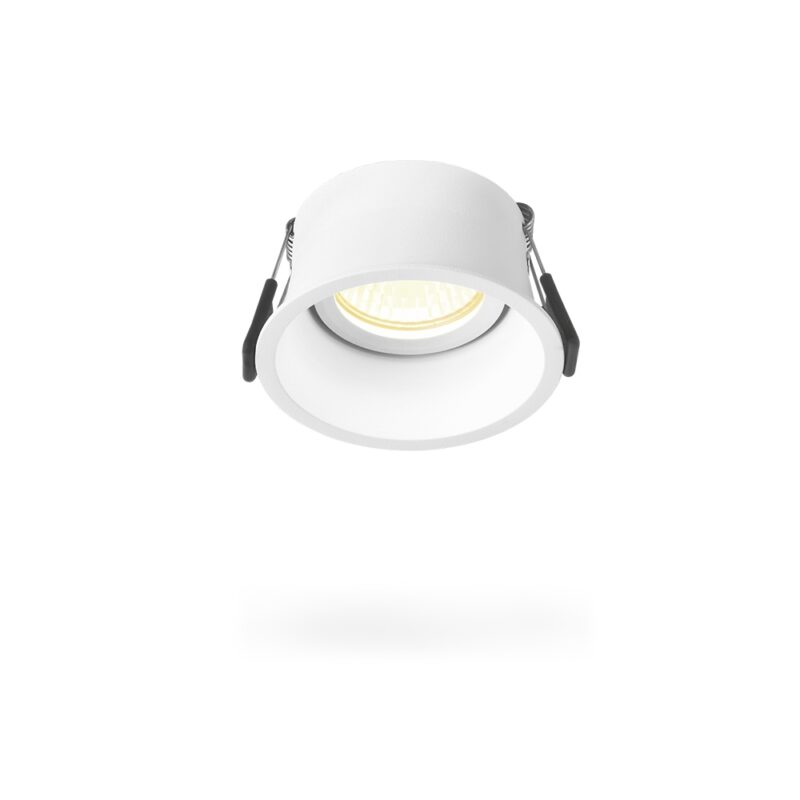 Точковий світильник VIDEX під лампу GU10 круглий білий VL-SPF09R-W