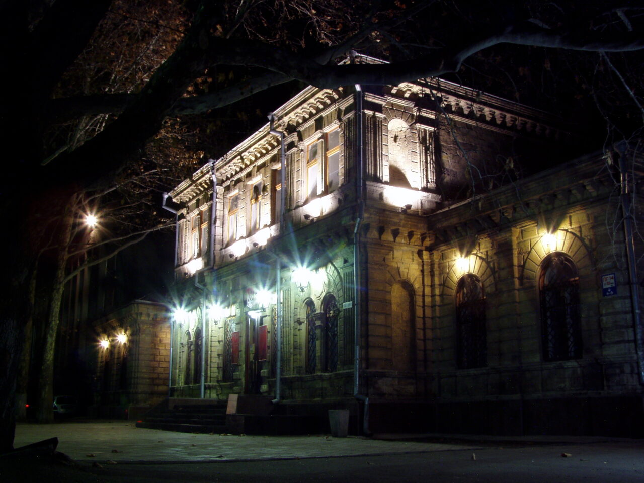 Фасадне освітлення будівлі по вул. Лягіна м. Миколаїв 2005р.