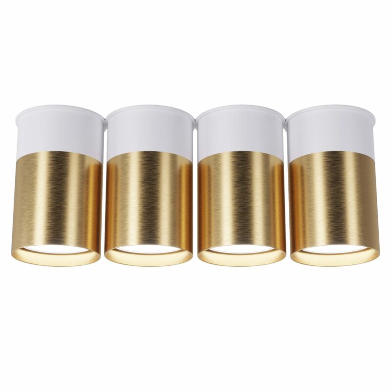 Точковий спот Pikart  BP Black/White Gold на 4 лампи, арт. 25624 Золотий/білий 2