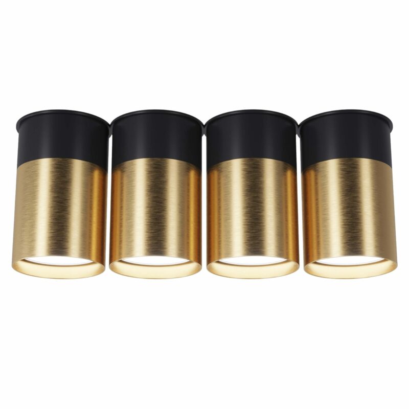 Точковий спот Pikart  BP Black/White Gold на 4 лампи, арт. 25624 Золотий/чорний 2