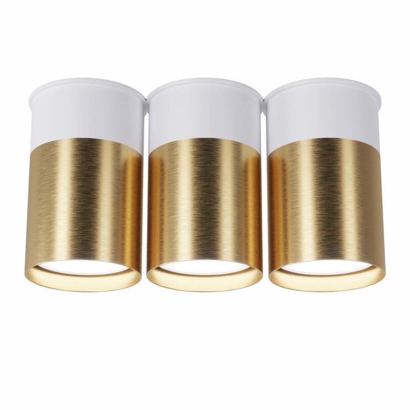 Точковий спот Pikart  BP Black/White Gold трійний, арт. 25606 Золотий/білий 2