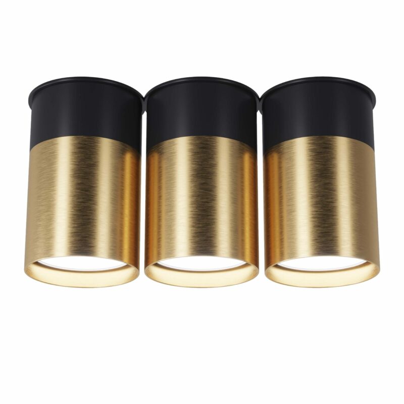 Точковий спот Pikart  BP Black/White Gold трійний, арт. 25606 Золотий/чорний 2