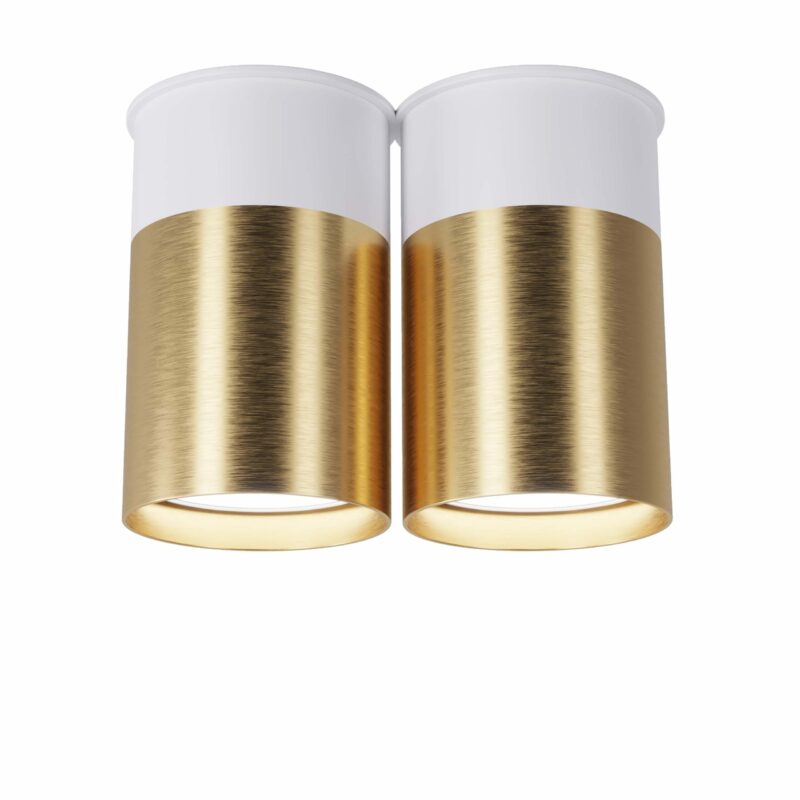 Точковий спот Pikart  BP Black/White Gold двійний, арт. 25595 Золотий/білий 2