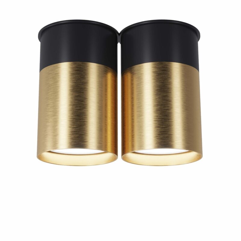 Точковий спот Pikart  BP Black/White Gold двійний, арт. 25595 Золотий/чорний 2