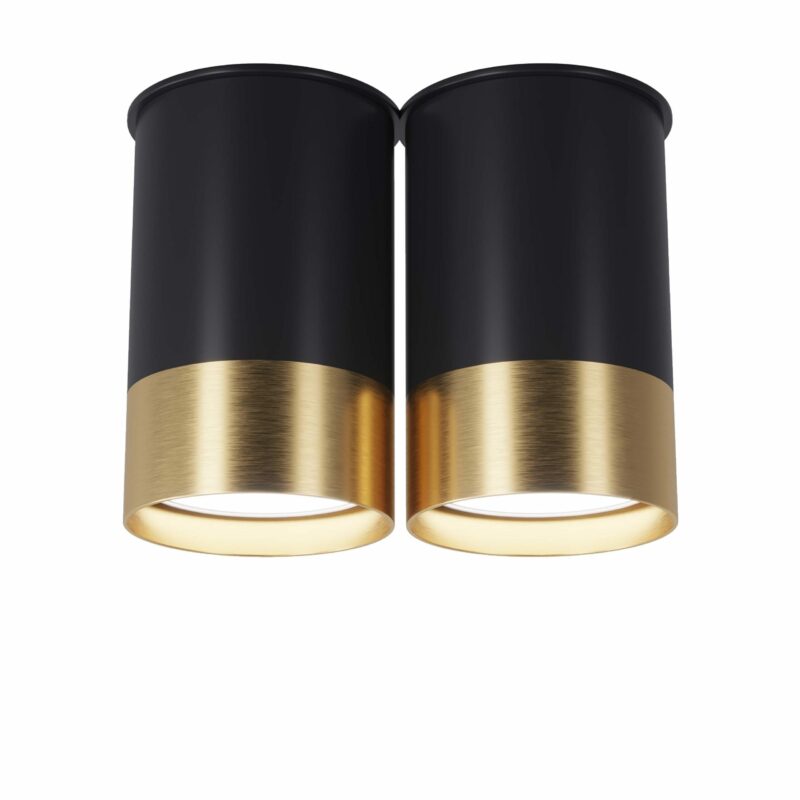 Точковий спот Pikart  BP Black/White Gold двійний, арт. 25595 Золотий/чорний 1