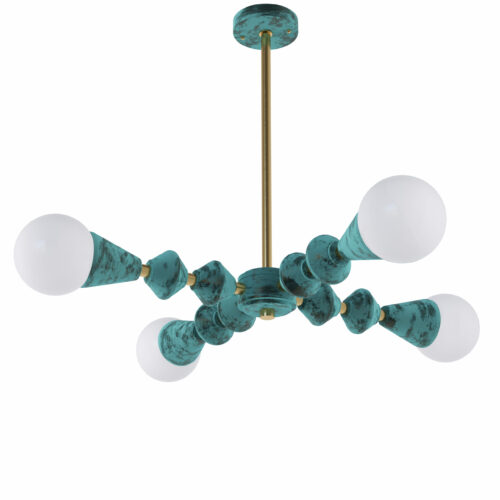 Люстра Pikart Dome V4 horizontal арт. 24893 Зелений
