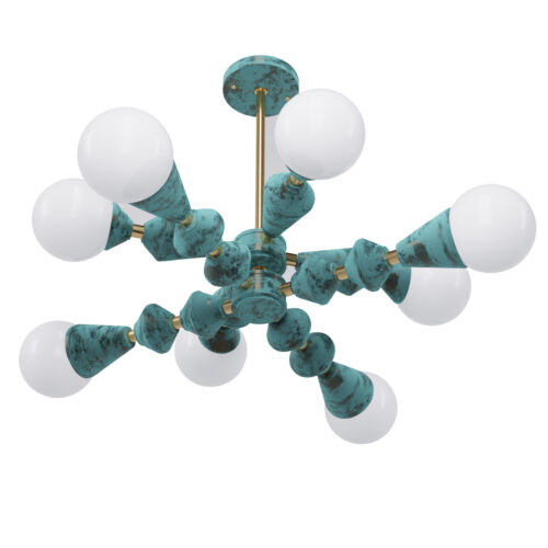 Люстра Pikart Dome V8 horizontal арт. 5990 Зелений