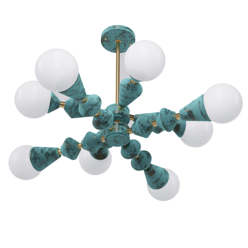 Люстра Pikart Dome V8 horizontal арт. 5990 Зелений