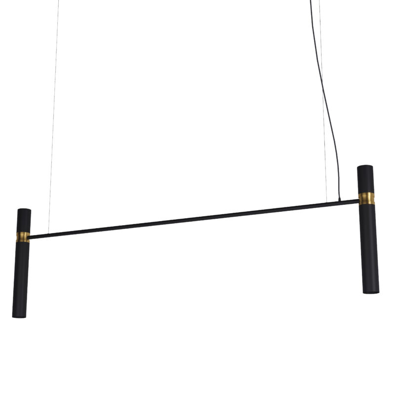 Люстра Pikart Tube chandelier, арт. 5299 Золотий/чорний 200 см