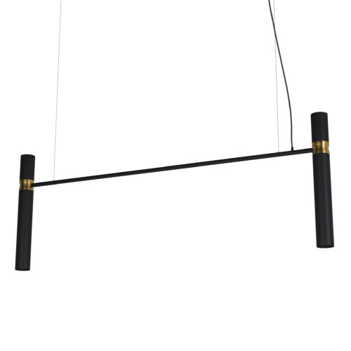Люстра Pikart Tube chandelier, арт. 5299 Золотий/чорний 150 см