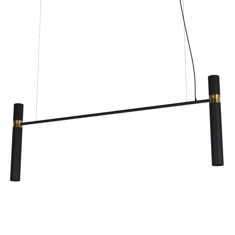 Люстра Pikart Tube chandelier, арт. 5299 Золотий/чорний 150 см