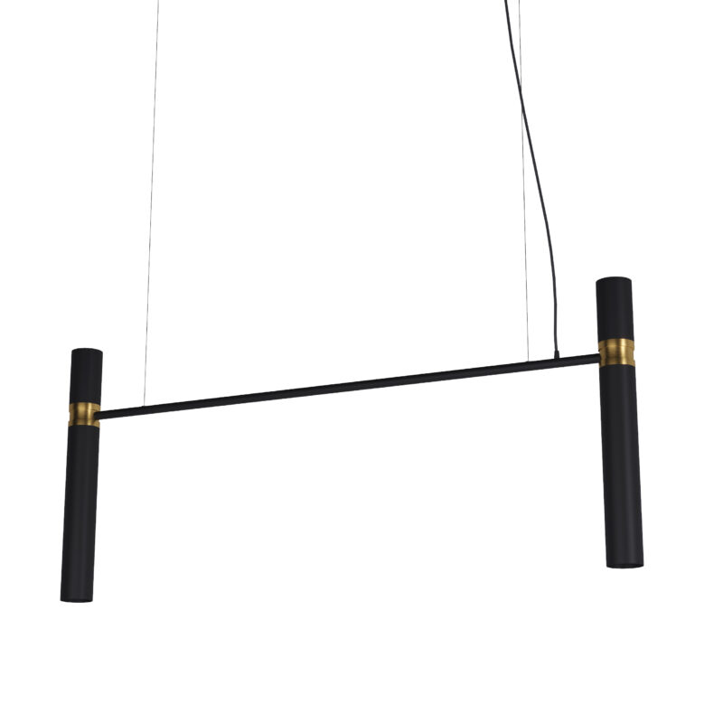 Люстра Pikart Tube chandelier, арт. 5299 Золотий/чорний 120 см