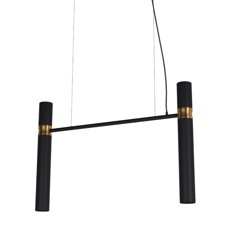 Люстра Pikart Tube chandelier, арт. 5299 Золотий/чорний 100 см