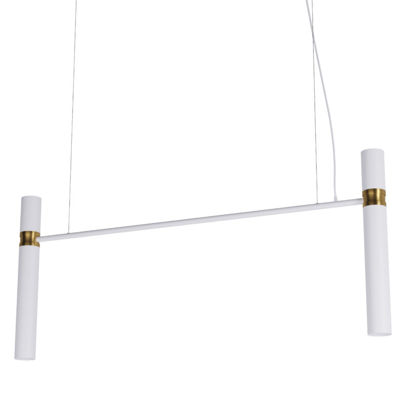Люстра Pikart Tube chandelier, арт. 5299 Золотий/білий 120 см