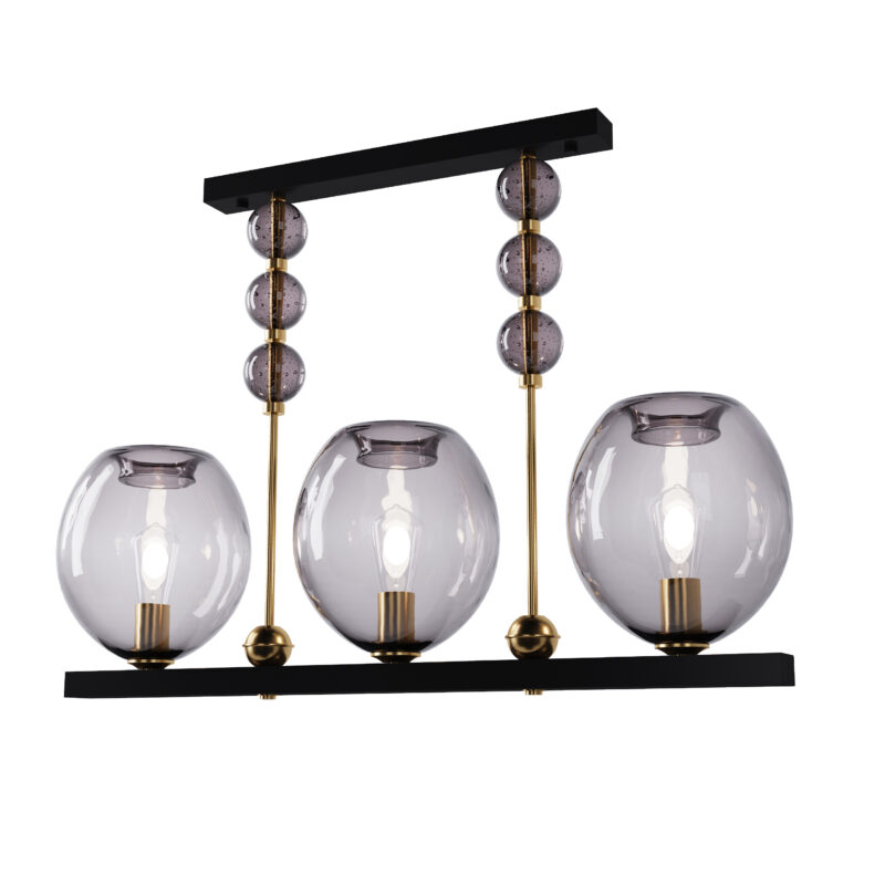 Люстра Pikart Geometric Colorglass, арт. 12101 Чорний 1
