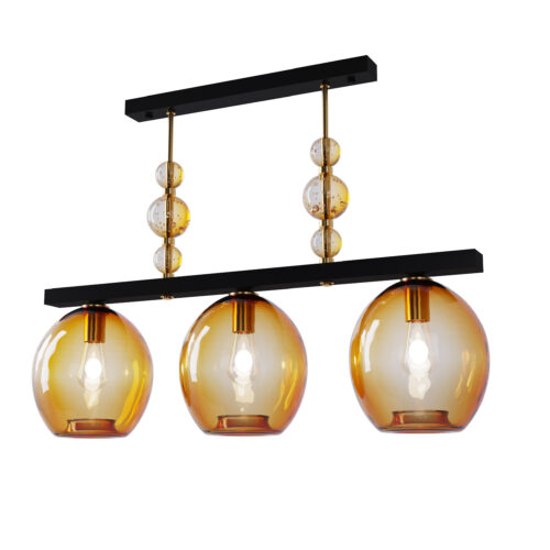 Люстра Pikart Geometric Colorglass, арт. 12101 Помаранчевий 2