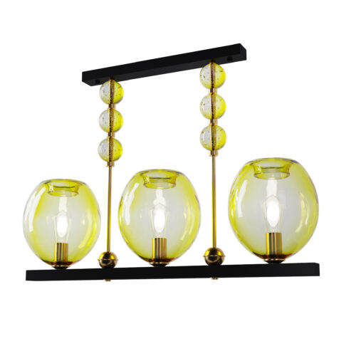 Люстра Pikart Geometric Colorglass, арт. 12101 Зелений 1