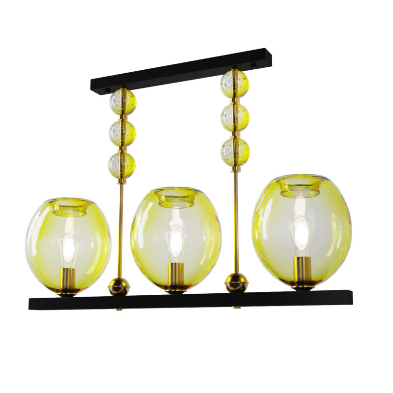Люстра Pikart Geometric Colorglass, арт. 12101 Зелений 1