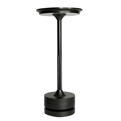 Настільна акумуляторна LED лампа торшер SvC Pro 5000 mAh 3W 2700-6500K з бездротовою зарядкою, чорна